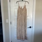 O'Neill Camile Jumpsuit Women's Size Large Viscose Pockets Neutral Lightweight Photo 4