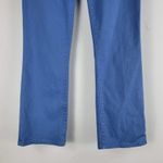 Tory Burch Straight Leg Ankle Jeans Blue Zip Up Logo Size 25 Photo 2