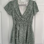 Emerald Sundae Green And White Dress Photo 0