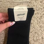 Aerie  Black Glitter Sparkle Christmas Holiday Crew Socks Photo 1