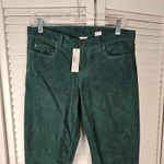 J.Crew NWT Womens Hunter Green Corduroy Pants City Fit 29T 29 Tall Photo 2