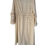 Peace Love World Beige Cotton Lace Trimmed Ruffle Sl Duster Kimono Cardigan L Photo 6