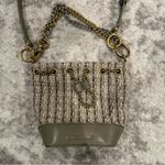 Charles and Keith  Gray Dancer Tweed Drawstring Bucket Bag Photo 5