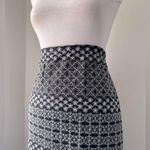 Black & White Floral Embroidered Maxi Skirt Size L Photo 4