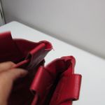 Charles Albert Red Vegan Leather Pull On Slouch Cowgirl Boho Whimsical Ankle Boots booties 6M Photo 6