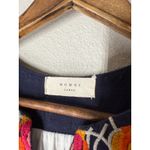 Momni Floral Embroidered Midi Dress Womens Sz L Boho Feminine Coastal Brown Size L Photo 4