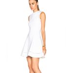 Victoria Beckham Dense Rib Ajoure Flare Mini Dress White size US 10 $2,150 Photo 1