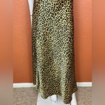 Victoria's Secret Leopard Print Satin Medium Chemise Full Length Lingerie. E33 Photo 6