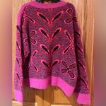 ZARA Pink Jacquard Knit Cardigan with Pompoms Size Large Bloggers Fave 5802/162 Photo 13