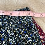 Don’t Ask Why Rayon Smocked Waist Shorts Floral One Size Black Size undefined Photo 7