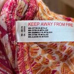 Anthropologie Women's Harem Strapless Jumpsuit Orange Printed Size S Photo 10