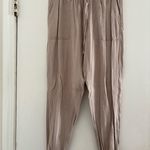 Carly Jean Los Angeles  Cream and Tan Joggers Photo 3