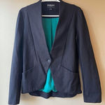 Betabrand  Women's Black Single Button Stretch Blazer Jacket Size Medium Photo 0