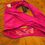 La Blanca Island Goddess Shirred Band Hipster Bottom - Bright Pink nwt Photo 3