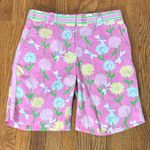 Lilly Pulitzer Vintage  White Label Bermuda Shorts‎ Pink Floral dragonfly size 4 Photo 0