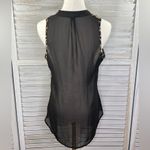 Material Girl  Sleeveless Blouse Leopard with Sheer Back-Medium Photo 2