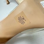 Steve Madden Lipa Vinyl Slip On Heels Womens 10 Cream Leather Dressy Y2K Mule Photo 3