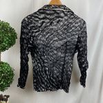 Passion Concept Black & White Lace Long Sleeve Button Up Jacket Blazer M Size M Photo 1