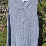 Sigrid Olsen  linen tank top Blue XL Photo 0
