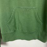 Lucky Brand Vintage Hoodie Sweatshirt Womens Medium Green 1/4 Zip 13 Distressed Photo 5