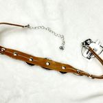 NEW Free People Western Bohemian Choker in Brown Silver Yellowstone Rare Pendant Photo 4