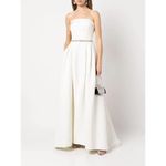 Sachin + Babi  Brielle Belted Silk Faille Gown in Ivory Size US 6 Photo 15