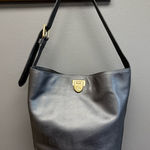 Ralph Lauren  Leather Medium Harlow Hobo Black Bucket Bag Shoulder Handbag Photo 0