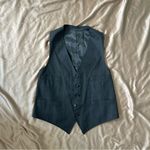 Dark Gray Pinstripe Vest Size L Photo 1