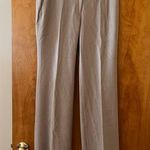Ann Taylor  Trouser Leg Dress Pants Tan Rayon Wool Blend Career Party NWT Size 4 Photo 0