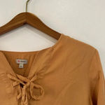 Daniel Cremieux Cremieux 100% Lyocell Tencel Nicole Women’s Blouse Large Mustard Photo 1