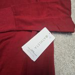 Athleta NWT Women's Purana V-Neck Wrap Sweatshirt Size Large /Candy Red Photo 4