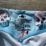 WodBottom Light Blue Skull Cupcake Lifting Shorts XXL Photo 2