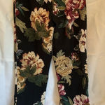 Vintage Y2K 90s Chapter One Black Flowered Pants Women’s Small Photo 0