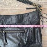 The Sak  Black Leather Boho Hobo Shoulder Bag Purse Photo 7