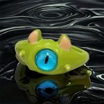 Cute Quirky‎ Green Monster Design Cuff Ring Gothic Punk Style Photo 1