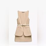 ZARA  BELTED MINI DRESS Photo 2