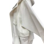 NÜ Denmark Cream Hooded Zip Front Jacket, Size Small Oversized Crochet NWT White Photo 3