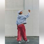 Free People Buckle Down Pants Cranberry Small Red Photo 1