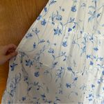 Hill House  Home Nesli Nap Midi Dress Blue Botanical Size Large Photo 6