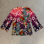 Johnny Was  Adelena Kimono Sleeve Tee Multicolor Womens XXS NWT Photo 4