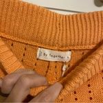 Anthropologie NWT By Together Orange Knit Flare Pants size Medium Photo 5