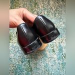 Emporio Armani Vintage black leather tie loafers, size 38.5 Photo 5