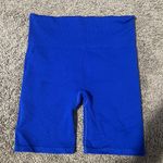 New Balance Royal Blue Ribbed Biker Shorts Photo 0