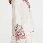 Free People Wild One Ivory Embroidered Mini Dress Tunic Size S NWT Photo 3