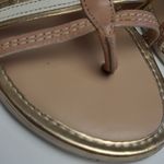 Cole Haan NASSAU SAND IVORY STRAPOY THONG GLADIATOR LEATHER FLAT SANDALS 6 Photo 2