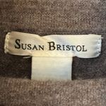 Susan Bristol  Brown Cowl Neck Sweater 100% Merino Wool Photo 1