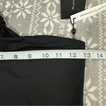 Massimo Dutti NWT Black One Piece Open Back Swimsuit Size Small Photo 9