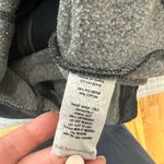 Soft Surroundings  Full Zip Jacket Sweatshirt Size M Raw Hem Oversized Grey Black Photo 3