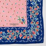 Givenchy Vintage Paris Pink & Blue Floral Scarf Wraps Photo 1