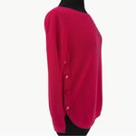 Sézane NWT  Clément Jumper Merino Wool Cotton Sweater | Sz Small | Fuchsia Pink Photo 7
